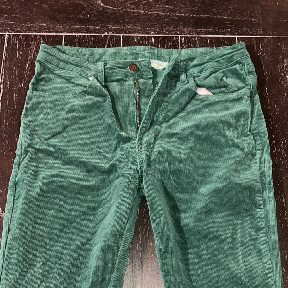 Alter’d State Bell Bottom (Flare) Green Corduroy Pants